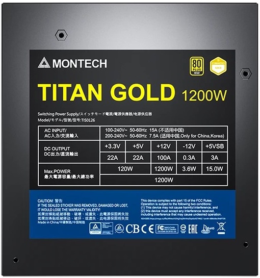 MONTECH TITAN GOLD 1200 3
