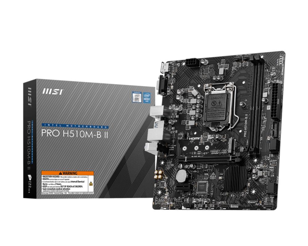 Материнская плата LGA1200 MSI PRO H510M-B II