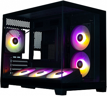 Корпус XASTRA QW500M 6ARGB-FC-C6-UC Black / QW500M-1FA36A-1FA24A-1FC12A-C6-UC