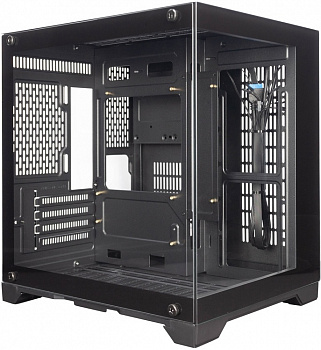 Корпус 1STPLAYER MEGAVIEW MV5-TP Black / mATX / MV5-TP-BK