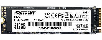 Накопитель SSD M.2 512Gb Patriot P320 P320P512GM28