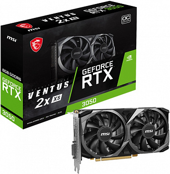 Видеокарта RTX3050 8Gb MSI VENTUS 2X XS OC