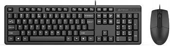 Клавиатура + мышь A4Tech KK-3330 клав:черный мышь:черный USB