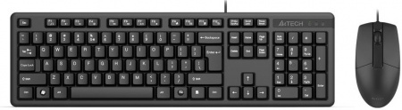 Клавиатура + мышь A4Tech KK-3330 клав:черный мышь:черный USB
