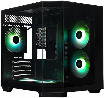 Корпус XASTRA QT400M 5ARGB-FC-C6-AC Black / QT400M-2FA24A-1FC12A-C6-AC