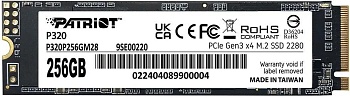 Накопитель SSD M.2 256Gb Patriot P320 P320P256GM28