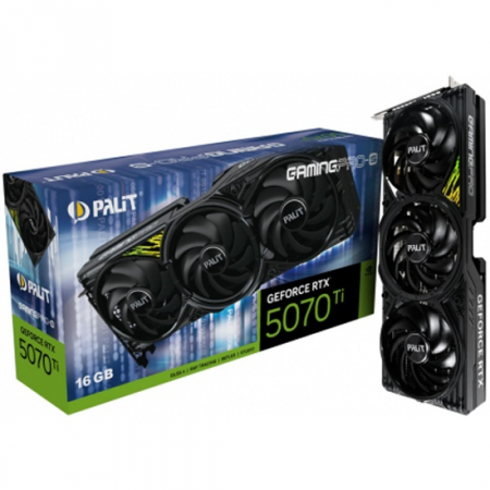 Видеокарта RTX5070Ti 16Gb Palit GAMINGPRO-S NE7507T019T2-GB2031U