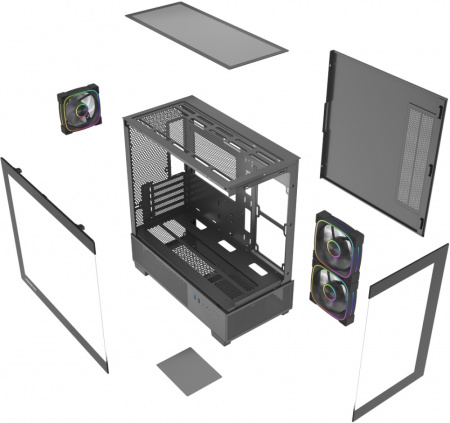 Корпус Powercase Vision Micro S4B / CVMMSHB-A3