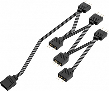 Кабель-разветвитель 1/6 ID-COOLING FS-06 ARGB (160шт/кор, 5V, 3 pin) Retail