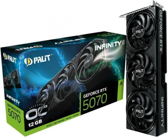 Видеокарта RTX5070 12Gb Palit INFINITY3 OC NE75070S19K9-GB2050S