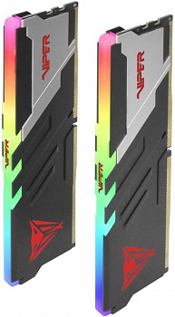 Модуль памяти DDR5 32GB (16GBx2) 6200MHz Patriot Viper Venom RGB PVVR532G620C40K