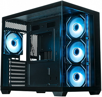 Корпус XASTRA QW500 4ARGB-C10-UC Black / QW500-4FM12A-C10-UC
