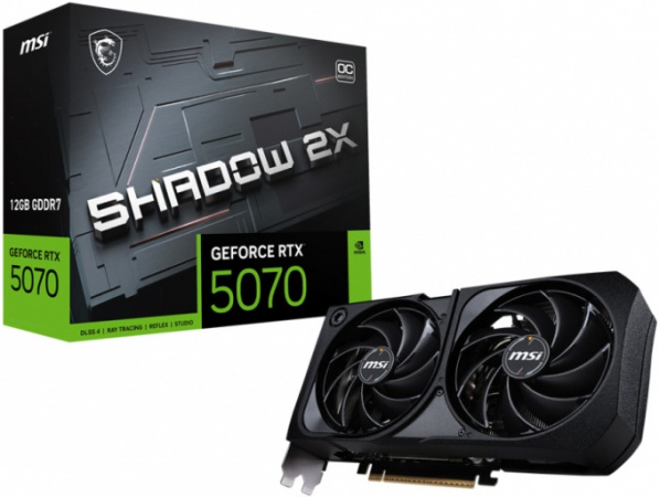 Видеокарта RTX5070 12Gb MSI SHADOW 2X OC