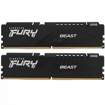 Модуль памяти DDR5 64Gb (2x32Gb) 5200MHz Kingston Fury Beast KF552C40BBK2-64