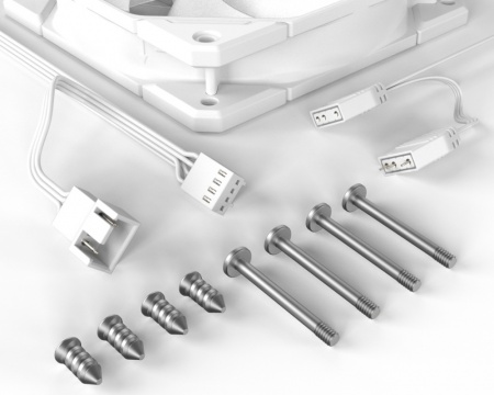 Вентилятор ID-COOLING TF-12025-PRO-ARGB-TRIO WHITE (3 IN 1)