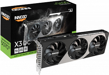 Видеокарта RTX5070Ti 16Gb INNO3D X3 OC N507T3-16D7X-176068N