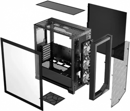 Компьютерный корпус PCCooler C3D510 BK ARGB черный