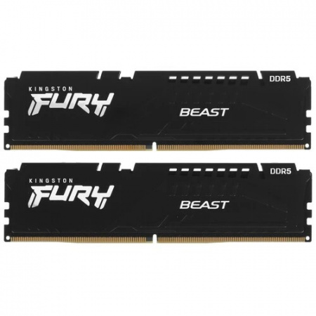 Модуль памяти DDR5 32Gb (2x16GB) 6000Mhz Kingston FURY Beast KF560C30BBEK2-32