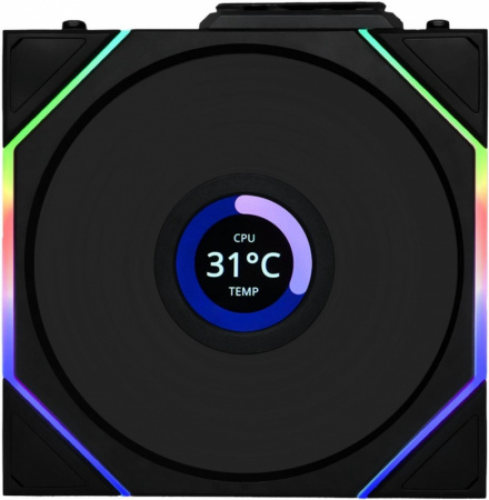 Комплект вентиляторов LIAN LI UNI FAN TL LCD WIRELESS 120-3 [G99.12TLLCD1W3B.R0] черный