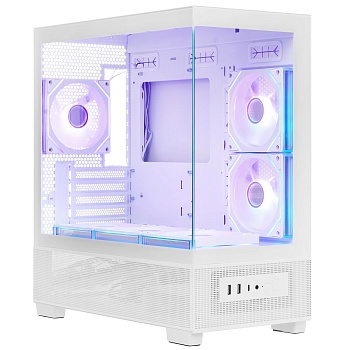 Корпус XASTRA Q500 6ARGB-C10-UC White / Q500-6FM12A-C10-UC-WH