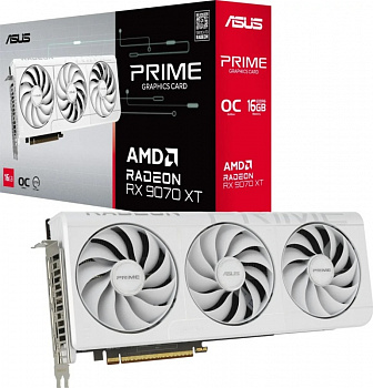 Видеокарта RX9070XT 16Gb Asus PRIME-RX9070XT-O16G-WHITE