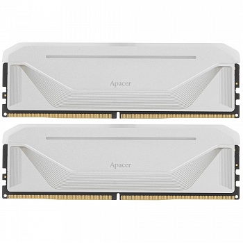 Модуль памяти DDR5 64GB (32GBx2) 6000MHz Apacer NOX AH5U64G60C622NWAA-2 White