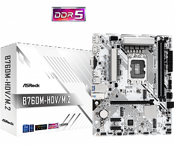Материнская плата LGA1700 ASRock B760M-HDV/M.2 DDR5 BS