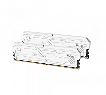 Модуль памяти DDR4 32Gb (16GB x 2) 3200Mhz Netac Shadow III White NTSHD4P32DP-32W