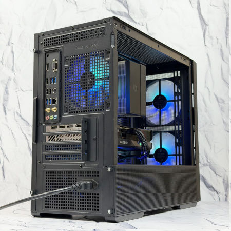 Игровой компьютер Ryzen 7 5700X / B550M / DDR4 32GB / SSD M.2 1TB / RX9060XT / 750W / 1STPLAYER AU6