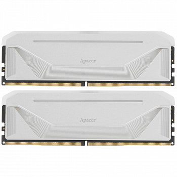 Модуль памяти DDR5 64GB (32GBx2) 6000MHz Apacer NOX AH5U64G60C622NWAA-2 White