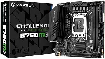 Материнская плата LGA1700 Maxsun MS-Challenger B760ITX D5 Материнская плата LGA1700 Maxsun MS-Challenger B760ITX D5