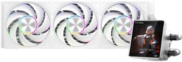 Комплект водяного охлаждения PcCooler DT360 Display ARGB White