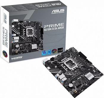 Материнская плата LGA1700 ASUS PRIME H610M-K D4 ARGB