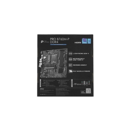 Материнская плата LGA1700 MSI PRO B760M-P DDR4