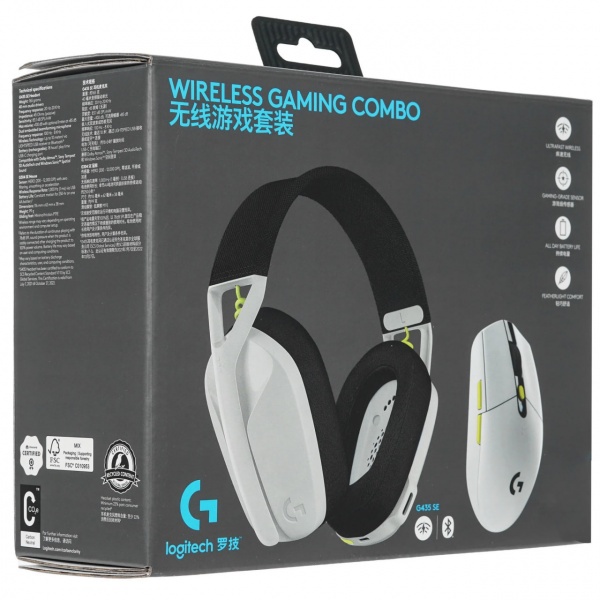 Набор мышь+наушники Logitech gaming combo (981001164) (G435SE+G304SE) - 8