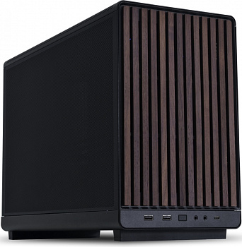 Корпус LIAN LI A3-mATX Wood Edition [G99.A3X-WD.R0] черный