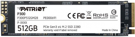 Накопитель SSD M.2 512Gb Patriot P300 P300P512GM28