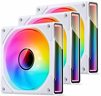 Вентилятор JONSBO ZK-120W(3 in 1) White ARGB