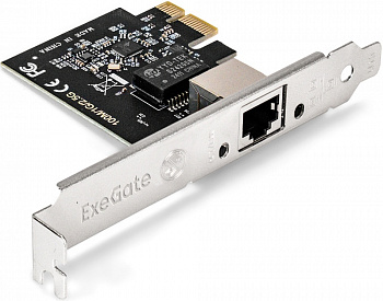 Сетевой адаптер ExeGate EXE-251 (PCI-E x1 v2.0, 1xRJ45, UTP 100Mbps/1000Mbps/2.5Gbps RTL8125B)