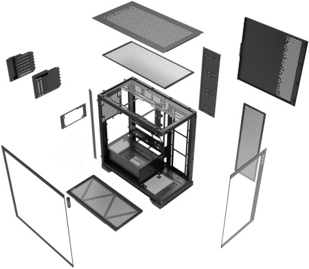 Корпус Adata XPG Invader X Black / INVADERXMTWOF-BKCWW