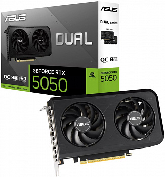 Видеокарта RTX5050 8Gb Asus DUAL-RTX5050-O8G OC