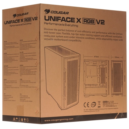 Корпус Cougar Uniface X RGB V2 Black