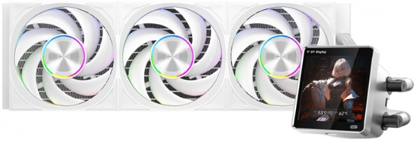 Комплект водяного охлаждения PcCooler DT360 Display ARGB White