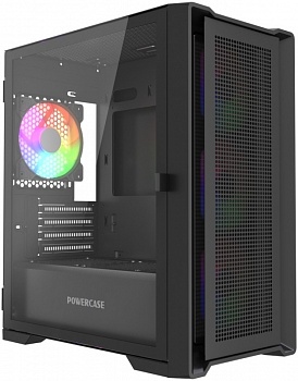 Корпус Powercase Alisio Micro X4B V2 LE TG ARGB Black (CAMCXB-A4-LE)