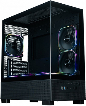 Корпус XASTRA Q500M 6ARGB-FG-C10-UC Black / Q500M-6FG12A-C10-UC