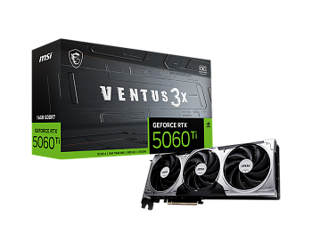 Видеокарта RTX5060Ti 16Gb MSI VENTUS 3X OC BS
