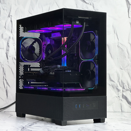 Игровой компьютер 7800X3D / B650M / DDR5 32GB / SSD M.2 512GB + 2TB / RX9070XT / 750W / XASTRA Q500M