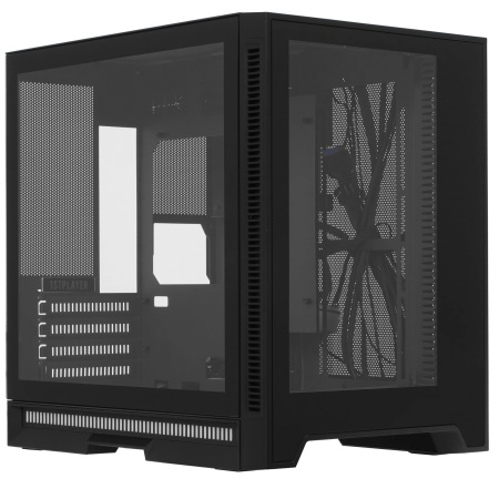 Корпус 1STPLAYER STEAMPUNK SP6 Black / mATX, TG / SP6-G-BK