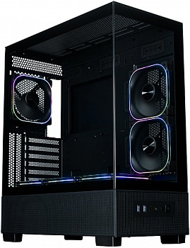 Корпус XASTRA Q500 6ARGB-FG-C10-UC Black / Q500-6FG12A-C10-UC