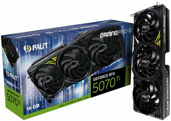 Видеокарта RTX5070Ti 16Gb Palit GAMINGPRO-S NE7507T019T2-GB2031U BS